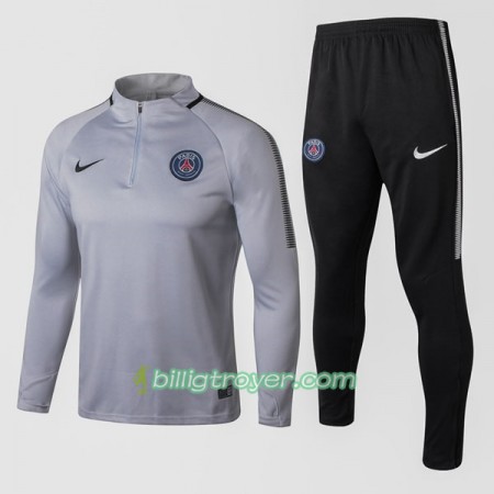 Paris Saint Germain Trenings Collegegenser Set 2017-18 Grå